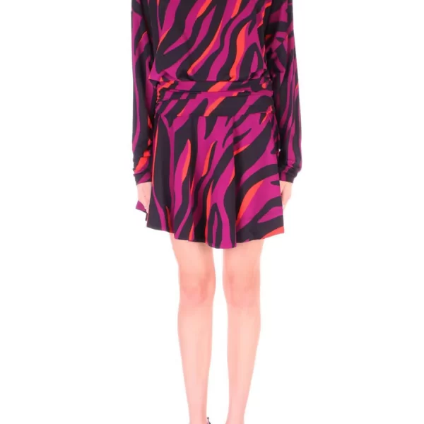 PINKO ΦΟΡΕΜΑ ATOM ΜΙΝΙ ΖΙΒΑΓΚΟ ΕΜΠΡΙΜΕ ΜΑΥΡΟ/ΜΩΒ