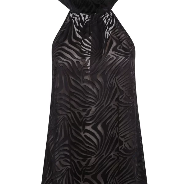 PINKO TOP TORCELLO ΔΙΑΦΑΝΕΙΑ ΔΕΣΙΜΟ ΛΑΙΜΟ ΠΛΑΤΗ ΕΞΩ ΜΑΥΡΟ