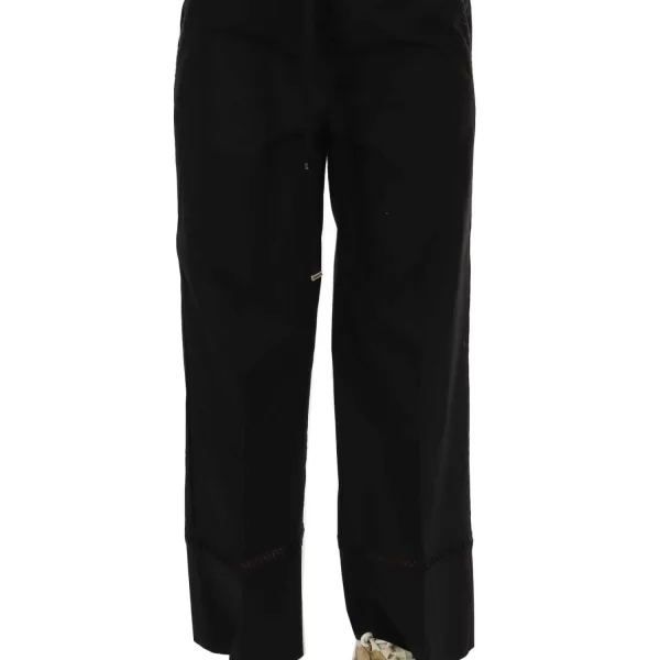 MARELLA SPORT ΠΑΝΤΕΛΟΝΙ CHINO NIGELLA ΔΕΣΙΜΟ ΜΕΣΗ ΛΕΠΤΟΜΕΡΕΙΑ ΤΣΕΠΗ ΜΑΥΡΟ