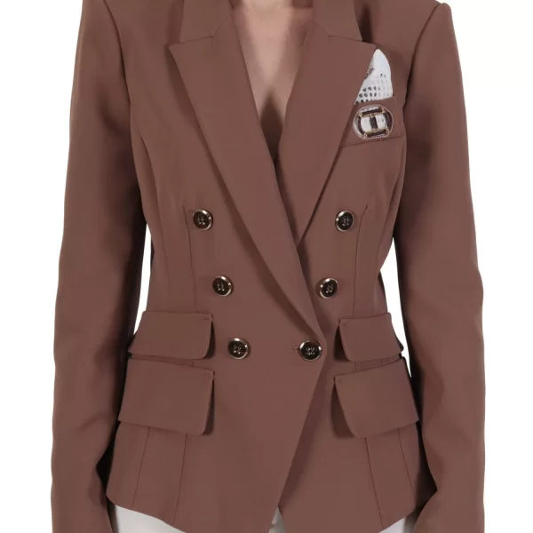 ELISABETTA FRANCHI ΣΑΚΑΚΙ ΣΤΑΥΡΩΤΟ LOGO ΜΑΝΤΗΛΑΚΙ ΚΑΦΕ