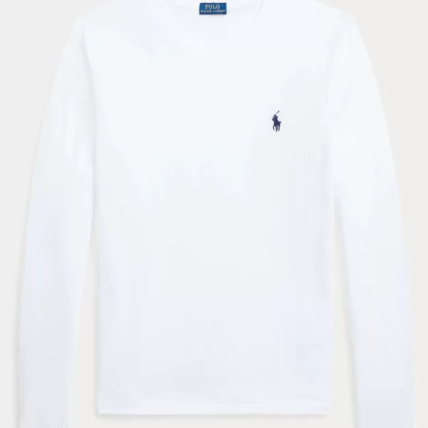 RALPH LAUREN T-SHIRT LSL BSR ΛΕΥΚΟ
