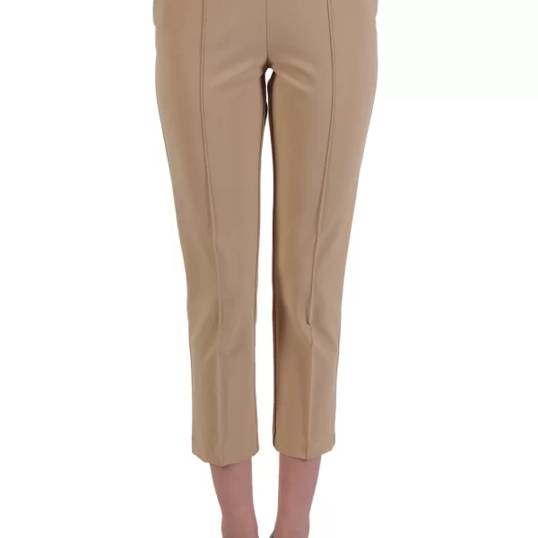 ELISABETTA FRANCHI ΠΑΝΤΕΛΟΝΙ ΨΗΛΟΜΕΣΟ LOGO ΜΕΤΑΛΛΙΚΟ ΜΠΕΖ