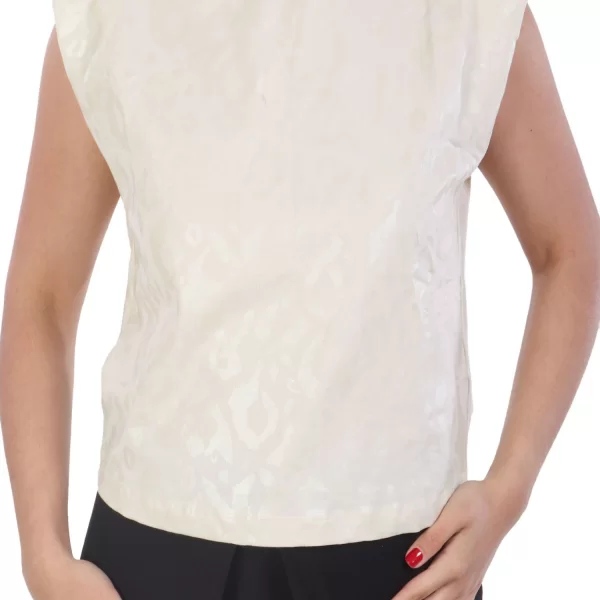 ARMANI 7 T-SHIRT ΜΕ ΒΑΤΕΣ ΑΝΑΓΛΥΦΟ LOGO ΜΠΕΖ