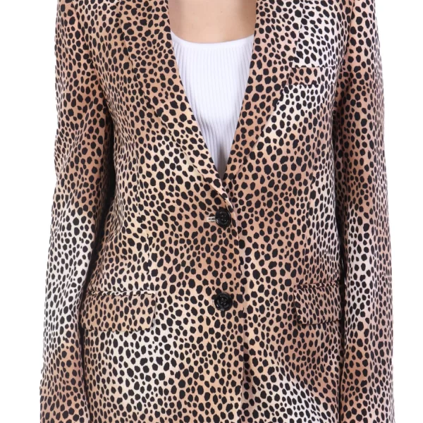 MICHAEL KORS ΣΑΚΑΚΙ OVERSAZED ΛΕΟΠΑΡ ΚΑΦΕ-ΜΠΕΖ