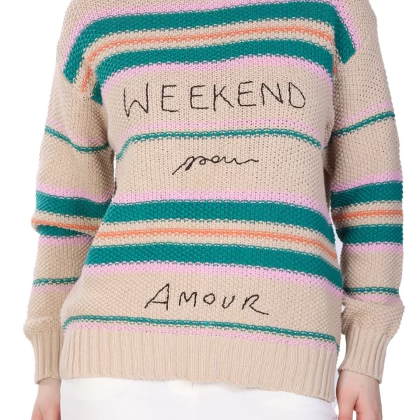 MaxMara WEEKEND MAX MARA WEEKEND ΠΛΕΚΤΟ ANGUS LOGO ΠΟΛΥΧΡΩΜΟ