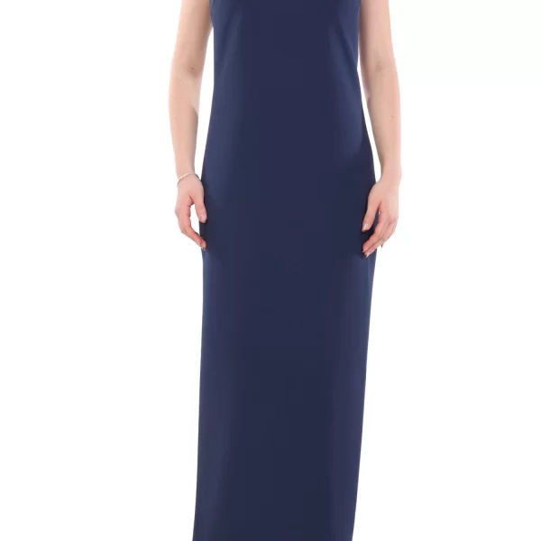 ELISABETTA FRANCHI ΦΟΡΕΜΑ MAXI ΣΤΡΑΠΛΕΣ ΣΚΟΥΡΟ ΜΠΛΕ