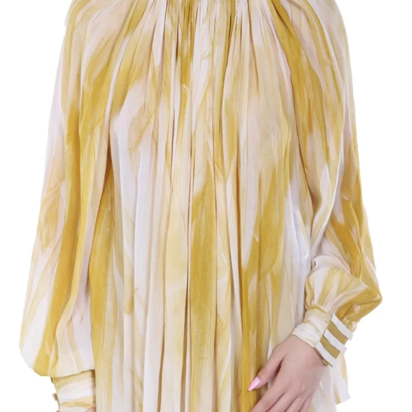 ELISABETTA FRANCHI ΜΠΛΟΥΖΑ ΛΟΥΠΕΤΟ ΣΟΥΡΑ ΚΙΤΡΙΝΟ-ΕΚΡΟΥ