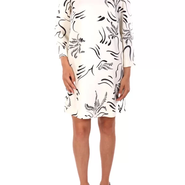 MARELLA MARELLA 365 ΦΟΡΕΜΑ MINI CAPPA ΤΡΟΥΑΚΑΡ ΜΑΝΙΚΙ ΜΑΥΡΟ-ΛΕΥΚΟ