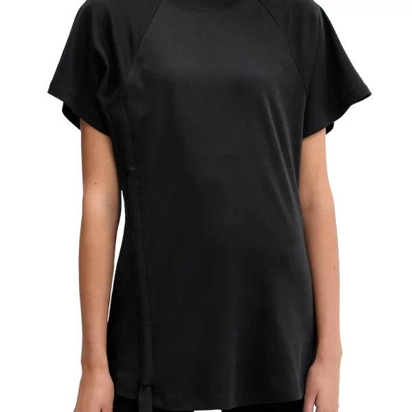 HUGO T-SHIRT DAQUA LOGO ΜΑΥΡΟ