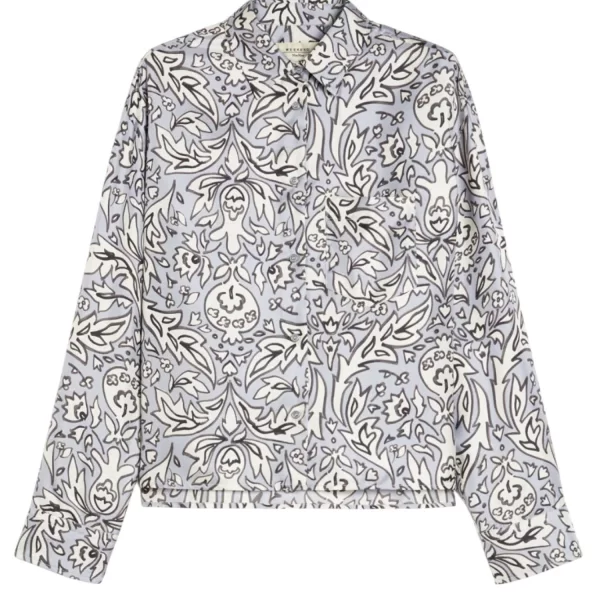 MAX MARA WEEKEND ΠΟΥΚΑΜΙΣΟ ENFASI ΜΕΤΑΞΩΤΟ ΕΜΠΡΙΜΕ ΕΚΡΟΥ-ΜΠΛΕ