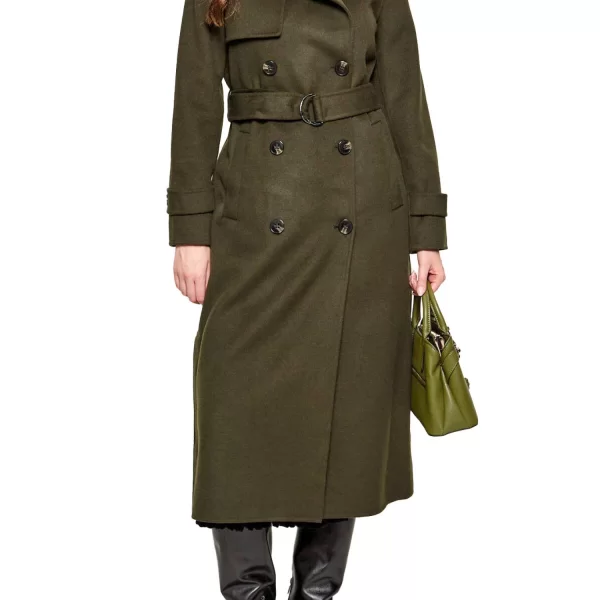 Michael Kors MICHAEL KORS ΠΑΛΤΟ ΣΤΑΥΡΩΤΟ ΑΠΟΣΠΩΜΕΝΗ ΖΩΝΗ ΚΥΠΑΡΙΣΣΙ