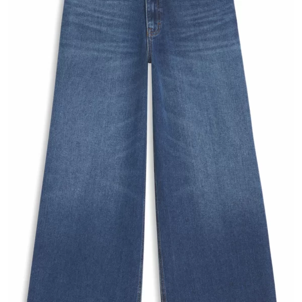 HUGO ΠΑΝΤΕΛΟΝΙ JEANS GEREDITH WIDE LEG FIT ΜΠΛΕ
