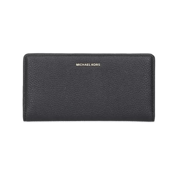 MICHAEL KORS ΠΟΡΤΟΦΟΛΙ BRYANT METAΛΛΙΚΟ LOGO MAYΡΟ