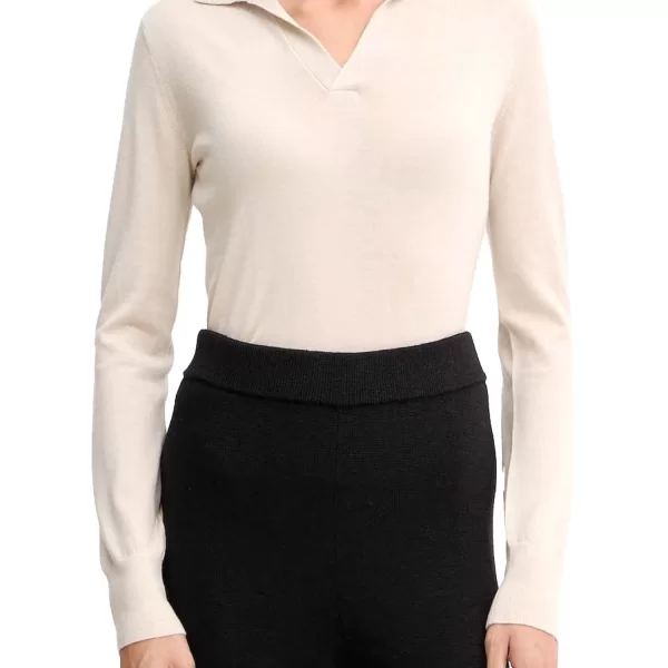 MAX MARA WEEKEND POLO ΠΛΕΚΤΟ CAPPA V-NECK ΕΚΡΟΥ