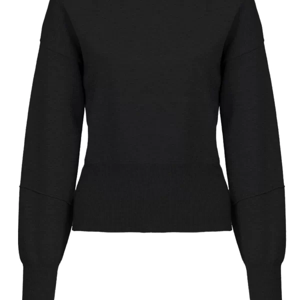 MIND MATTER ΠΛΕΚΤΟ ESTRELLA CREWNECK ΜΑΥΡΟ