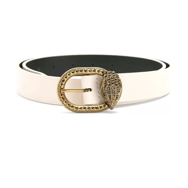 KURT GEIGER ΖΩΝΗ MAYFAIR 30 BELT LOGO MΠΕΖ