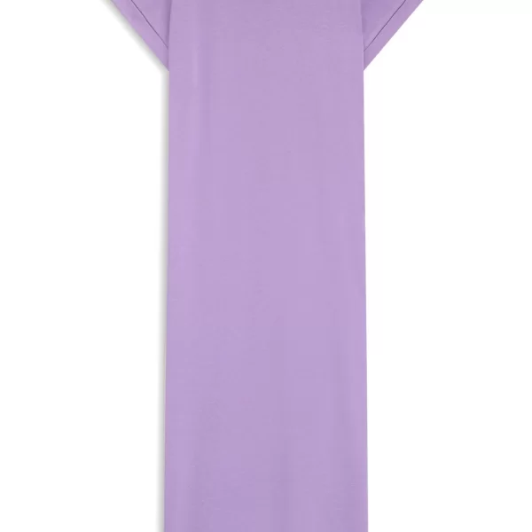 HUGO BLUE ΦΟΡΕΜΑ MIDI NALLE_B LOGO ΑΝΟΙΓΜΑΤΑ ΚΑΤΩ ΜΩΒ