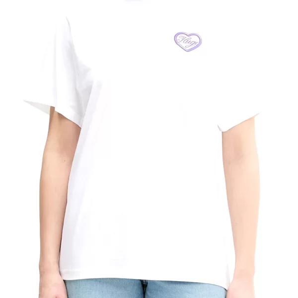 HUGO BLUE T-SHIRT VINTAGE TEE_B_8 LOGO ΕΚΡΟΥ