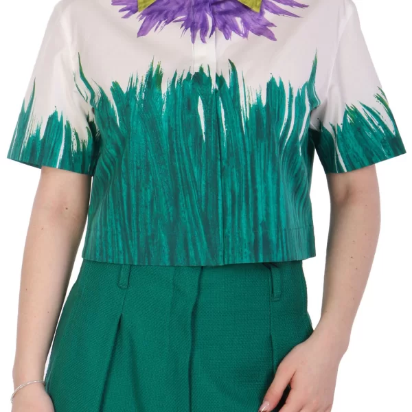 MAX MARA WEEKEND ΠΟΥΚΑΜΙΣΟ QUERO CROP ΠΟΛΥΧΡΩΜΟ