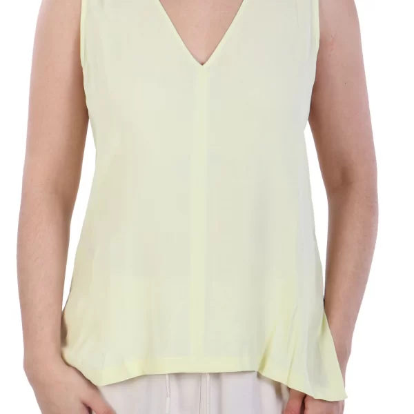 MARELLA EMME ΜΠΛΟΥΖΑ ΤΟΠ GINNICO V-NECK ΜΕΤΑΞΙ ΚΙΤΡΙΝΟ