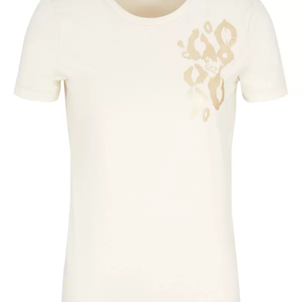 ARMANI 7 T-SHIRT ΑΝΑΓΛΥΦΟ LOGO ΜΠΕΖ