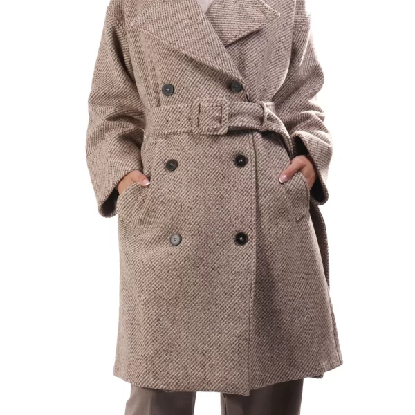 MARELLA ΠΑΛΤΟ ARPA ΣΤΑΥΡΩΤΟ ΑΠΟΣΠΩΜΕΝΗ ΖΩΝΗ ΜΠΕΖ