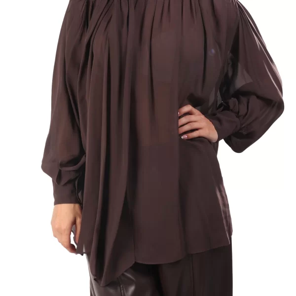 MARELLA ΜΠΛΟΥΖΑ CANAPA ΔΕΣΙΜΟ ΠΙΣΩ ΑΣΣΥΜΕΤΡΟ ΚΑΦΕ