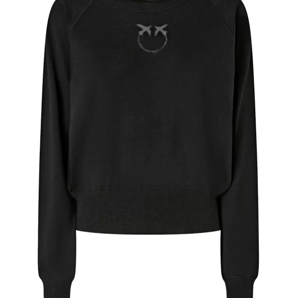 PINKO ΠΟΥΛΟΒΕΡ LANZAROTE SWEATER ΜΑΥΡΟ