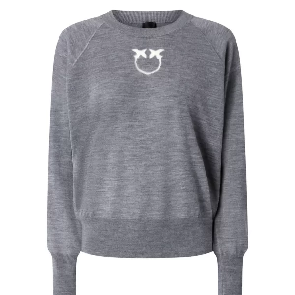 PINKO ΠΟΥΛΟΒΕΡ LANZAROTE SWEATER ΓΚΡΙ
