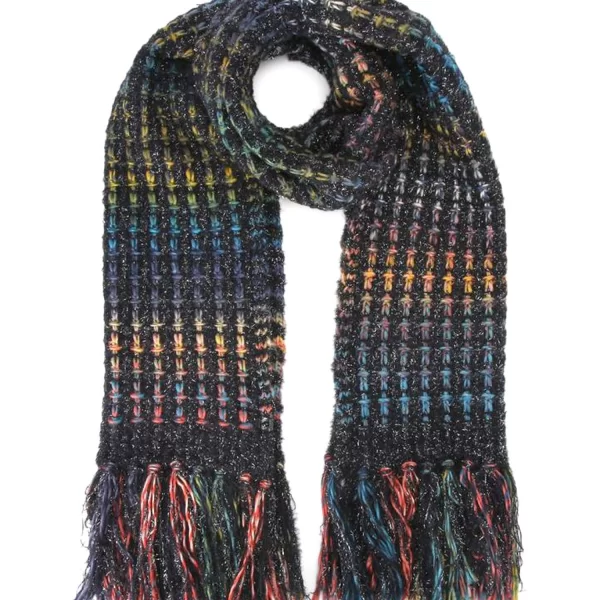 KURT GEIGER ΚΑΣΚΩΛ LUREX KNIT SCARF ΑΣΗΜΙ ΛΕΠΤΟΜΕΡΕΙΕΣ ΠΟΛΥΧΡΩΜΟ