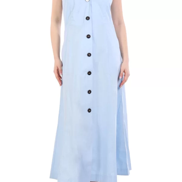 MARELLA MARELLA ΦΟΡΕΜΑ MAXI PIOPPO ΚΟΥΜΠΙΑ ΑΝΟΙΧΤΗ ΠΛΑΤΗ ΣΙΕΛ