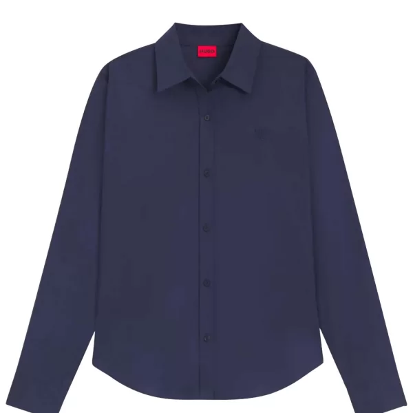 HUGO ΠΟΥΚΑΜΙΣΟ THE ESSENTIAL SHIRT ΜΠΛΕ