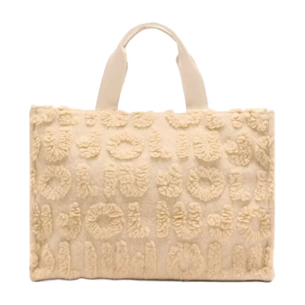 LIU-JO ΤΣΑΝΤΑ TOTE LOGO ΜΠΕΖ