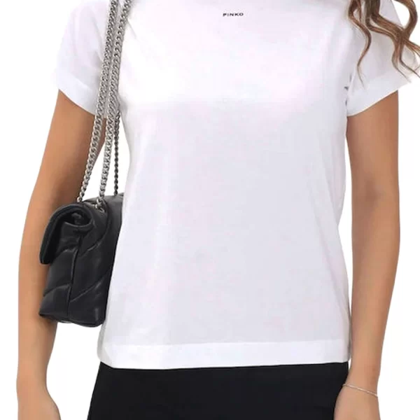 PINKO T-SHIRT BASICO T-SHIRT ΛΕΥΚΟ