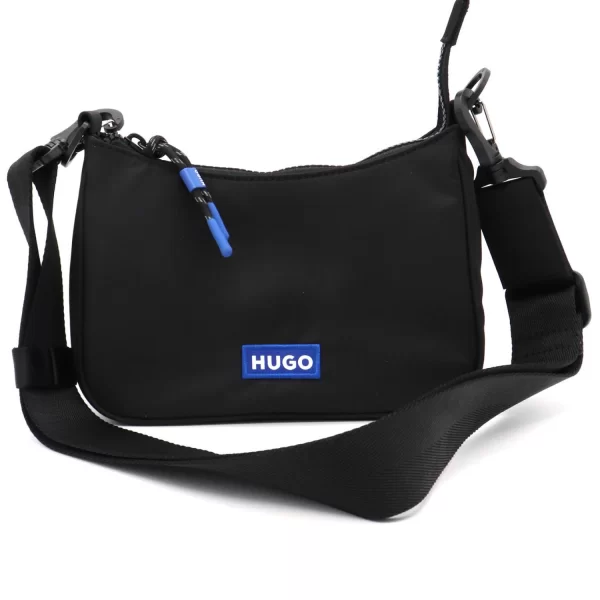 HUGO BLUE ΤΣΑΝΤΑ CROSSOBODY VYTAL 2.0_HOBO ΜΑΥΡΟ