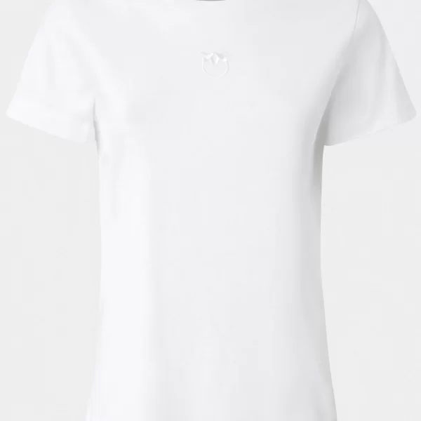 PINKO T-SHIRT BUSSOLOTTO T-SHIRT LOGO ΛΕΥΚΟ