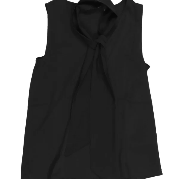 MARELLA EMME TOP BURANO V-NECK ΓΡΑΒΑΤΑ ΜΑΥΡΟ