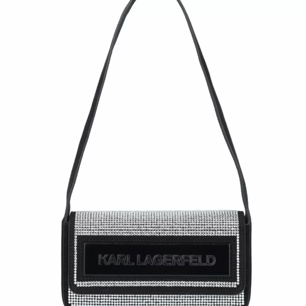 KARL LAGERFELD ΤΣΑΝΤΑKI ΩΜΟΥ K/ESSENTIAL ΣΤΡΑΣ LOGO ΜΑΥΡΟ