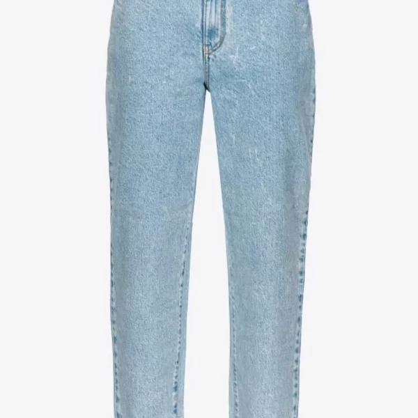 PINKO JEANS MADDIE MOM DENIM COMFORT ΞΕΒΑΜΜΕΝΟ ΣΙΕΛ