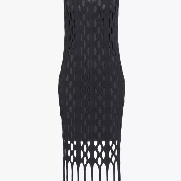 PINKO ΦΟΡΕΜΑ KILL BILL MIDI ΔΙΑΤΡΗΤΟ ΤΕΛΕΙΩΜΑ ΚΡΟΣΙΑ ΜΑΥΡΟ