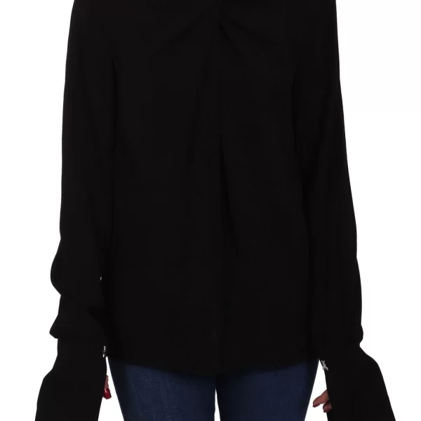 PATRIZIA PEPE ΜΠΛΟΥΖΑ ΜΑΝΣΕΤΑ ΜΑΥΡΟ