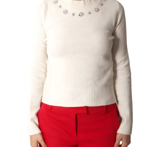 MARELLA EMME ΜΠΛΟΥΖΑ GALIZIA ΠΛΕΚΤΟ ΛΕΥΚΟ