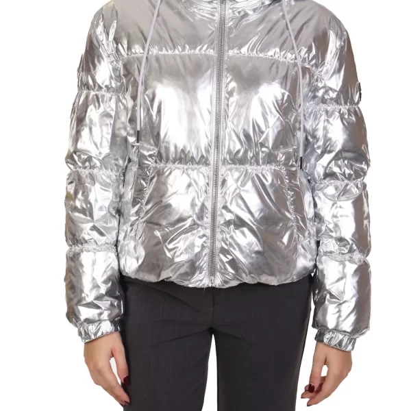 MICHAEL KORS ΜΠΟΥΦΑΝ PUFFER LOGO ΑΣΗΜΙ