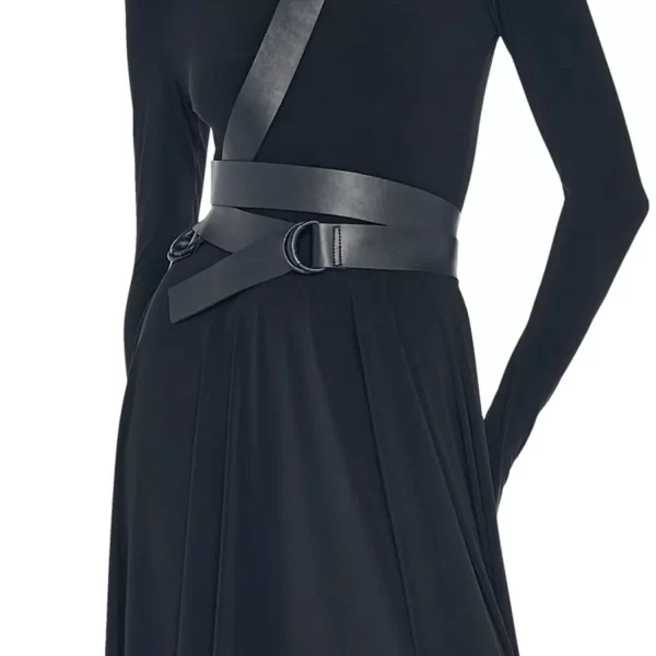 NORMA KAMALI NORMA KAMALI ΖΩΝΗ MEDIUM BELT XL ΜΑΥΡΟ