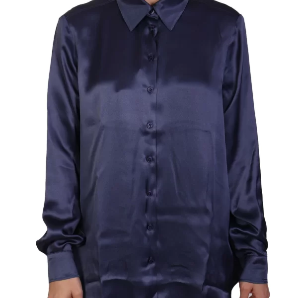 MARELLA MONOCHROME ΠΟΥΚΑΜΙΣΟ SIFONE ΣΚΟΥΡΟ ΜΠΛΕ