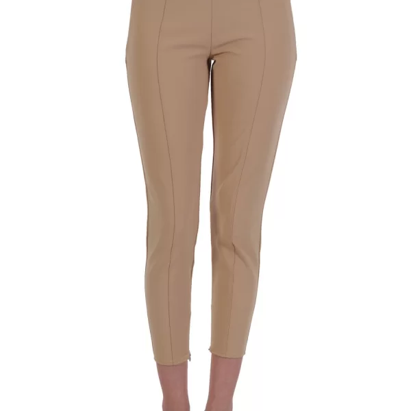 ELISABETTA FRANCHI ELISABETTA FRANCHI ΠΑΝΤΕΛΟΝΙ HIGH WAIST ΜΕΤΑΛΛΙΚΑ LOGO ΜΕΣΗ ΤΣΕΠΕΣ ΦΕΡΜΟΥΑΡ ΤΕΛΕΙΩΜΑ ΜΠΕΖ