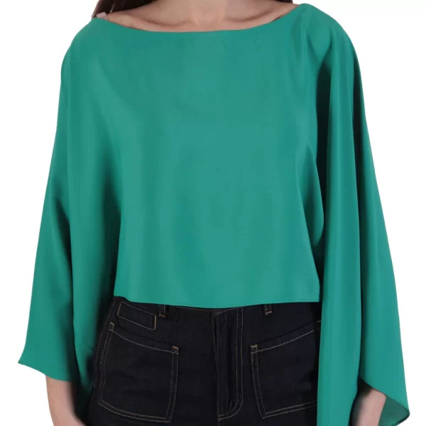 MARELLA ΤΟΥΝΙΚ FULMINE CROP ΠΡΑΣΙΝΟ