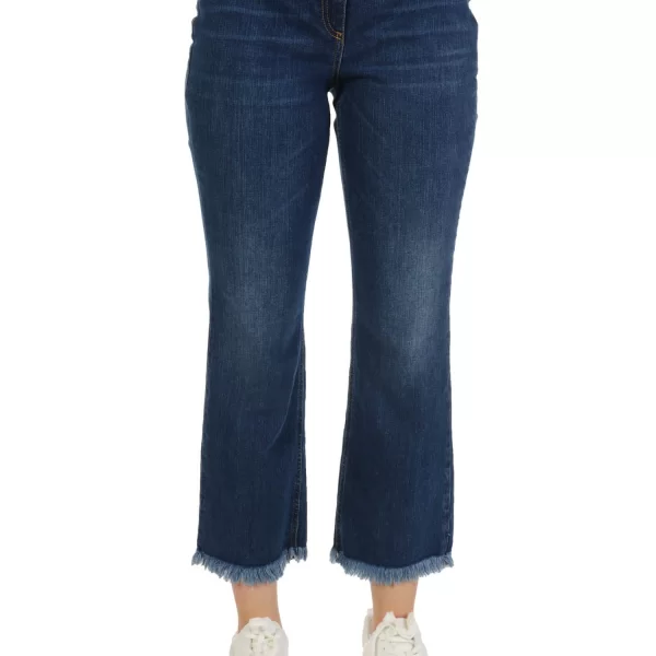 ELISABETTA FRANCHI ΠΑΝΤΕΛΟΝΙ JEANS HIGH WAIST ΜΠΛΕ