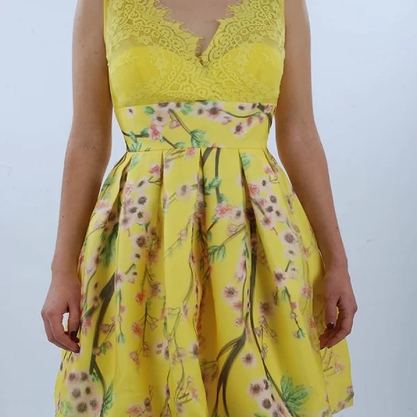 ALLURE ΦΟΡΕΜΑ ΑΜΑΝΙΚΟ FLORAL ΚΙΤΡΙΝΟ