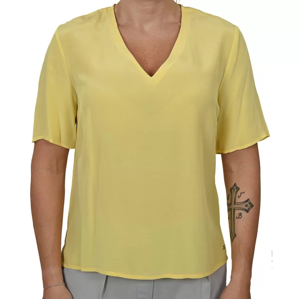 TOMMY HILFIGER TOP V NECK HOGGAN ΚΙΤΡΙΝΟ